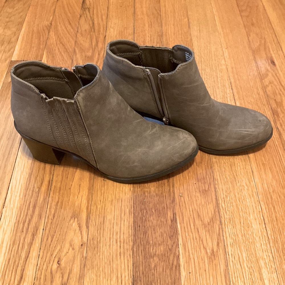 Tan booties